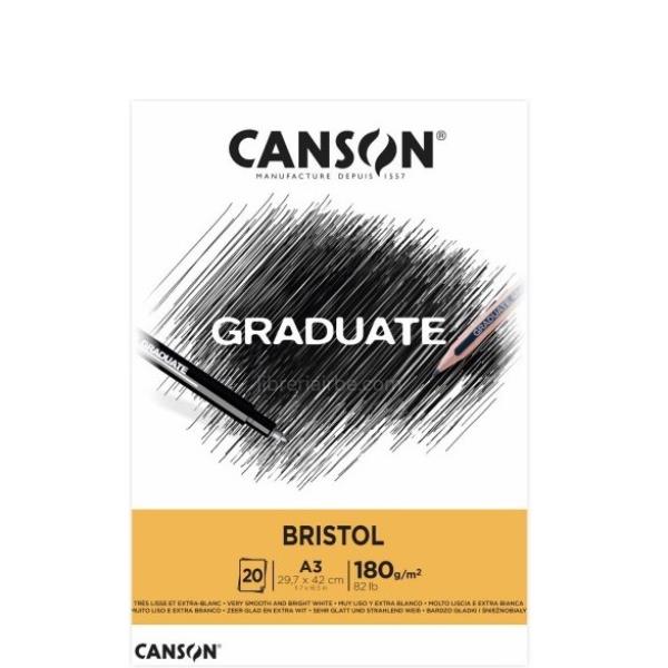 CANSON Graduate Bristol - Blocco incollato sul lato …