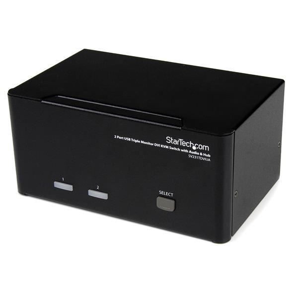 StarTech.com Switch KVM DVI USB per monitor triplo …