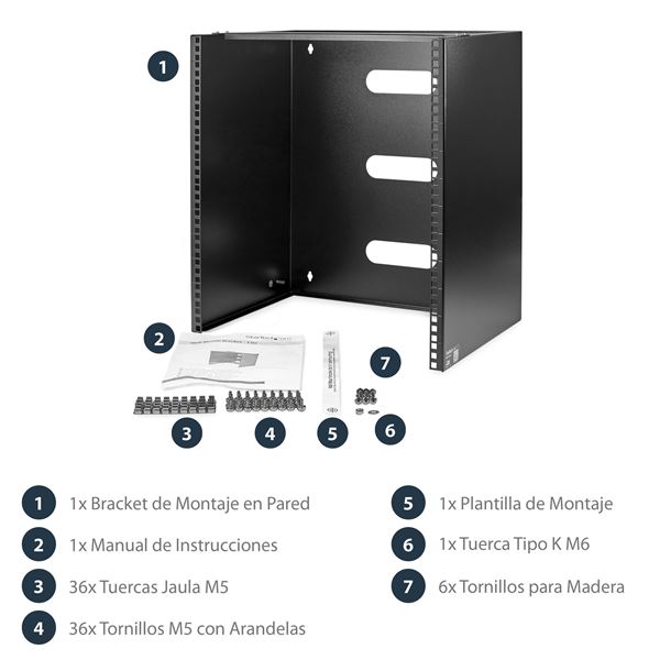 StarTech.com Staffa montaggio a parete per Rack da …