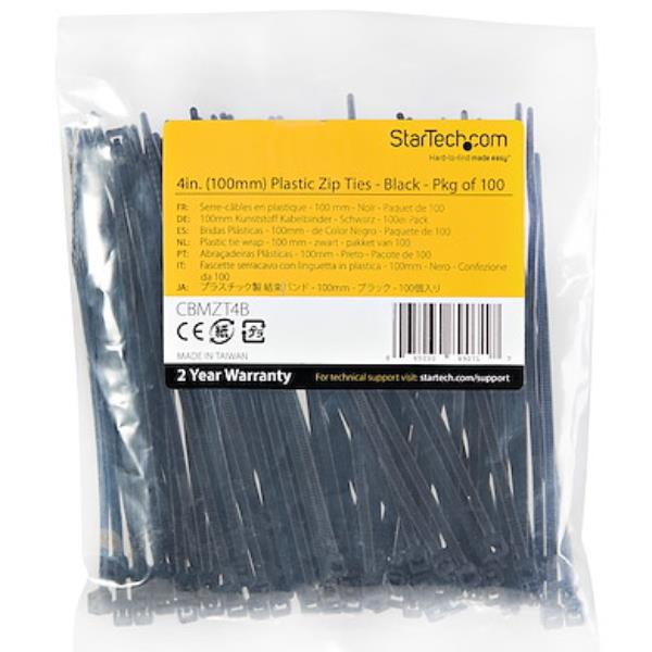 StarTech.com Fascette fermacavo riutilizzabili da 10 cm - …