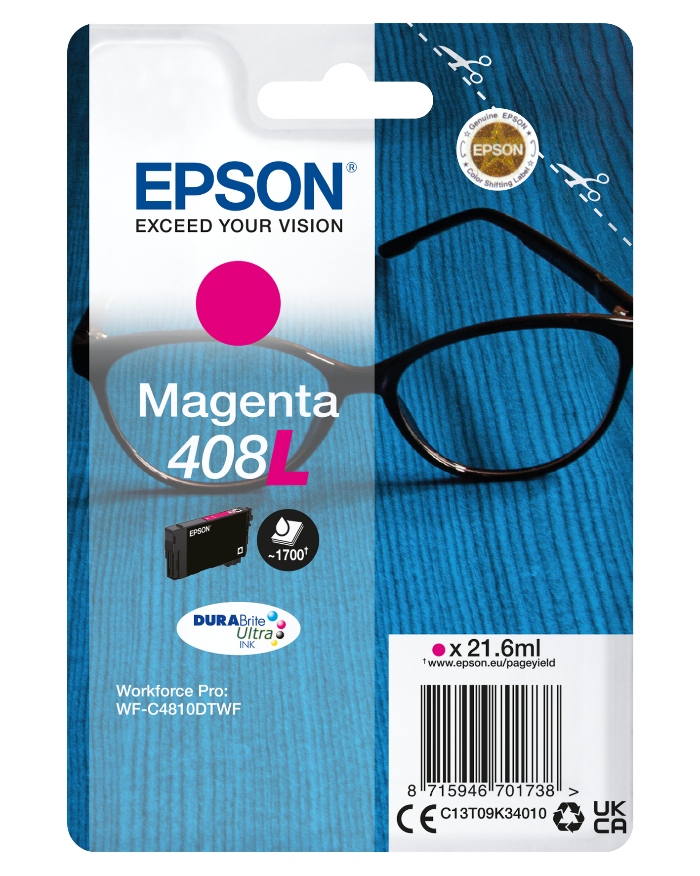 Epson 408L - 21.6 ml - magenta - …