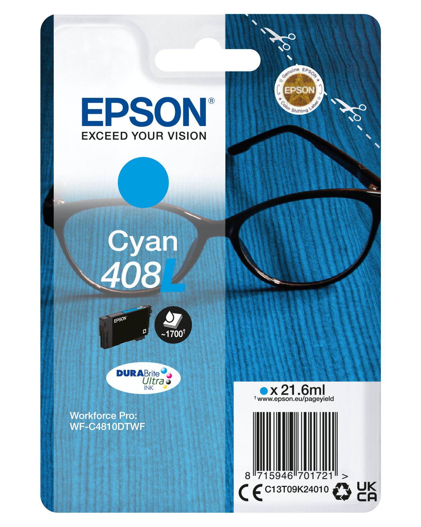 Epson 408 - 21.6 ml - ciano - …