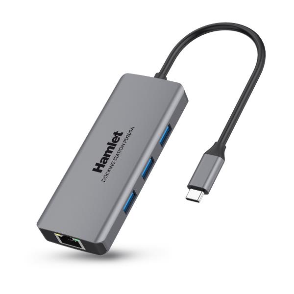 Hamlet HDKC-PD200A - Docking station - USB-C - …
