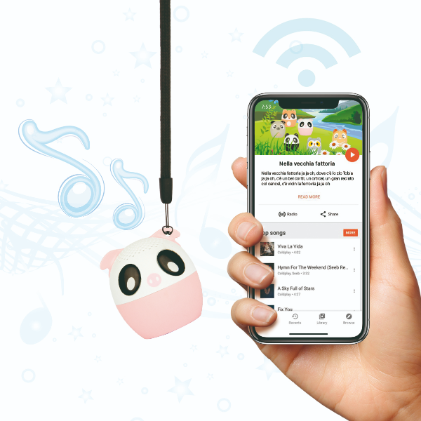 Exagerate Bluetooth Music Pets Piggy il Maialino - …