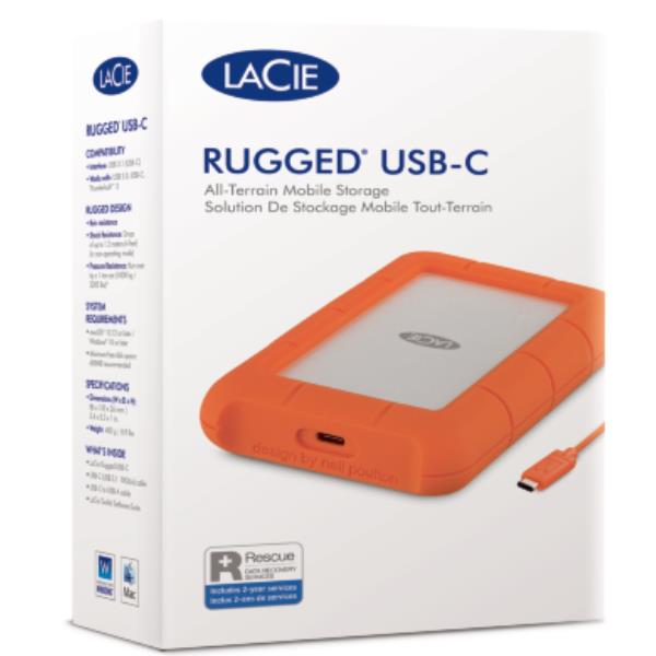 LaCie Rugged USB-C - HDD - 4 TB …