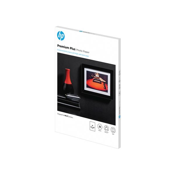 Hp - Confezione da 20 fogli carta originale fotografica HP Premium Plus - semi-lucida - A4/210 - CR673A