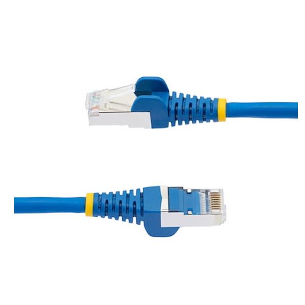 StarTech.com 1m CAT6a Ethernet Cable - Blue - Low Smoke Zero Halogen (LSZH) - 10GbE 500MHz 100W PoE++ Snagless RJ-45 w/Strain Reliefs S/FTP Network Patch Cord - Cavo patch - RJ-45 (M) a RJ-45 (M) - 1 m - S/FTP - CAT 6a - senza alogeni, stampato, antiaggrovigliamento, bloccato - blu