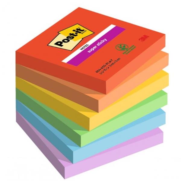 Post-it Super Sticky 654-6SS-PLAY - Blocchi - 76 …