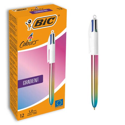 Penna sfera a scatto 4 colori Gradient - …