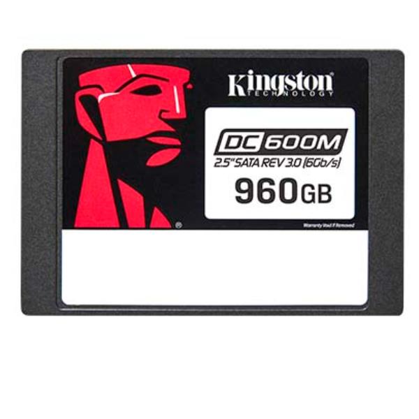 Kingston DC600M - SSD - Mixed Use - crittografato - 960 GB - interno - 2.5" - SATA 6Gb/s - 256 bit AES - Self-Encrypting Drive (SED)