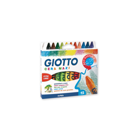 CF12PASTELLI GIOTTO CERA MAXI
