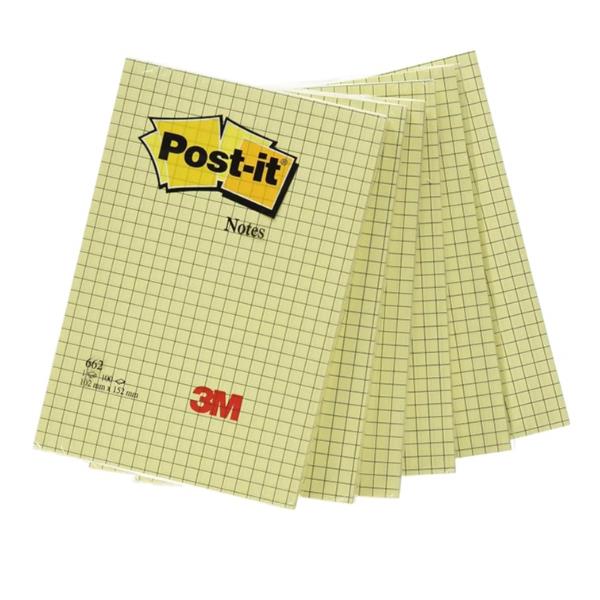 CF6POST-IT LARGENOTE 102X152 QUA