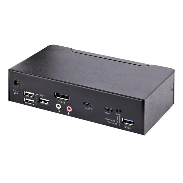 StarTech.com USB C KVM Switch, 2 Port DisplayPort …