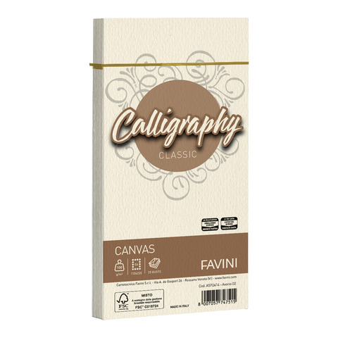 CF25 BUSTE CANVAS 11X22 100GR AVORIO