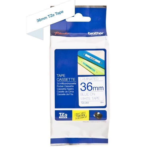 NASTRO LAMINATO 36 MM BLU SU BIANCO ( …