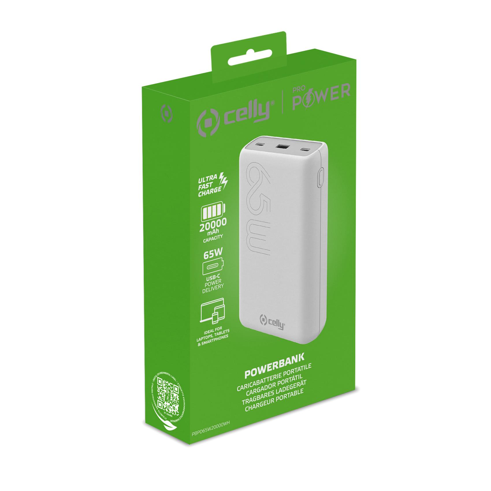 =>>POWER BANK PD65W 20000 WH