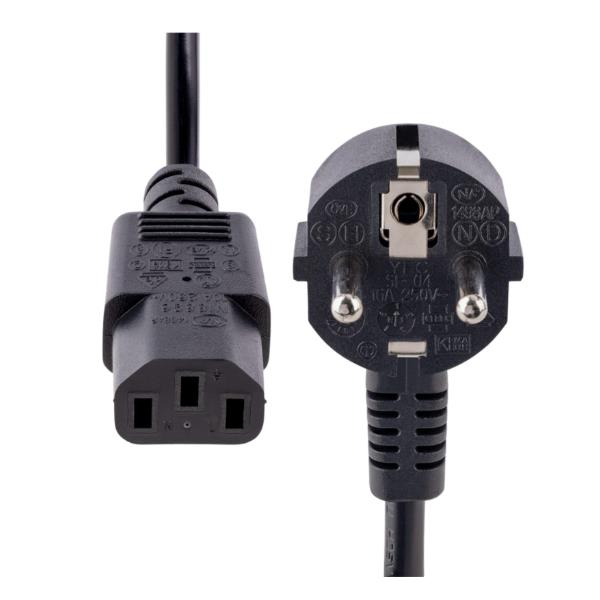 StarTech.com 1m (3ft) Computer Power Cord, 18AWG, EU …