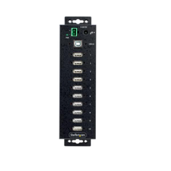 StarTech.com 10-Port Industrial USB 2.0 Hub, Rugged USB …
