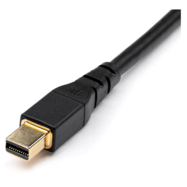 StarTech.com 3ft (1m) VESA Certified Mini DisplayPort to DisplayPort 1.4 Cable, 8K 60Hz HBR3 HDR, Super UHD mDP to DP 1.4 Cord, Slim (34 AWG) Ultra HD 4K 120Hz, Monitor/Video Cable - mDP to DP Cable (DP14MDPMM1MB) - Cavo DisplayPort - Mini DisplayPort (M) serrato a DisplayPort (M) serrato - DisplayPort 1.4 - 1 m - supporto 8K - nero