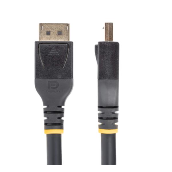 StarTech.com 33ft (10m) VESA-Certified Active DisplayPort 1.4 Cable, DP8K w/HBR3/HDR10/MST/DSC 1.2/HDCP 2.2, 8K 60Hz, 4K 120Hz Video - Active DP 1.4 Cable M/M (DP14A-10M-DP-CABLE) - Cavo DisplayPort - DisplayPort (M) a DisplayPort (M) - DisplayPort 1.4 - 10 m - supporto 4K, supporto 8K, attivo, Active Copper Cable - nero