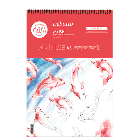 Musa Belle Arti Debutto - Blocco per schizzi …