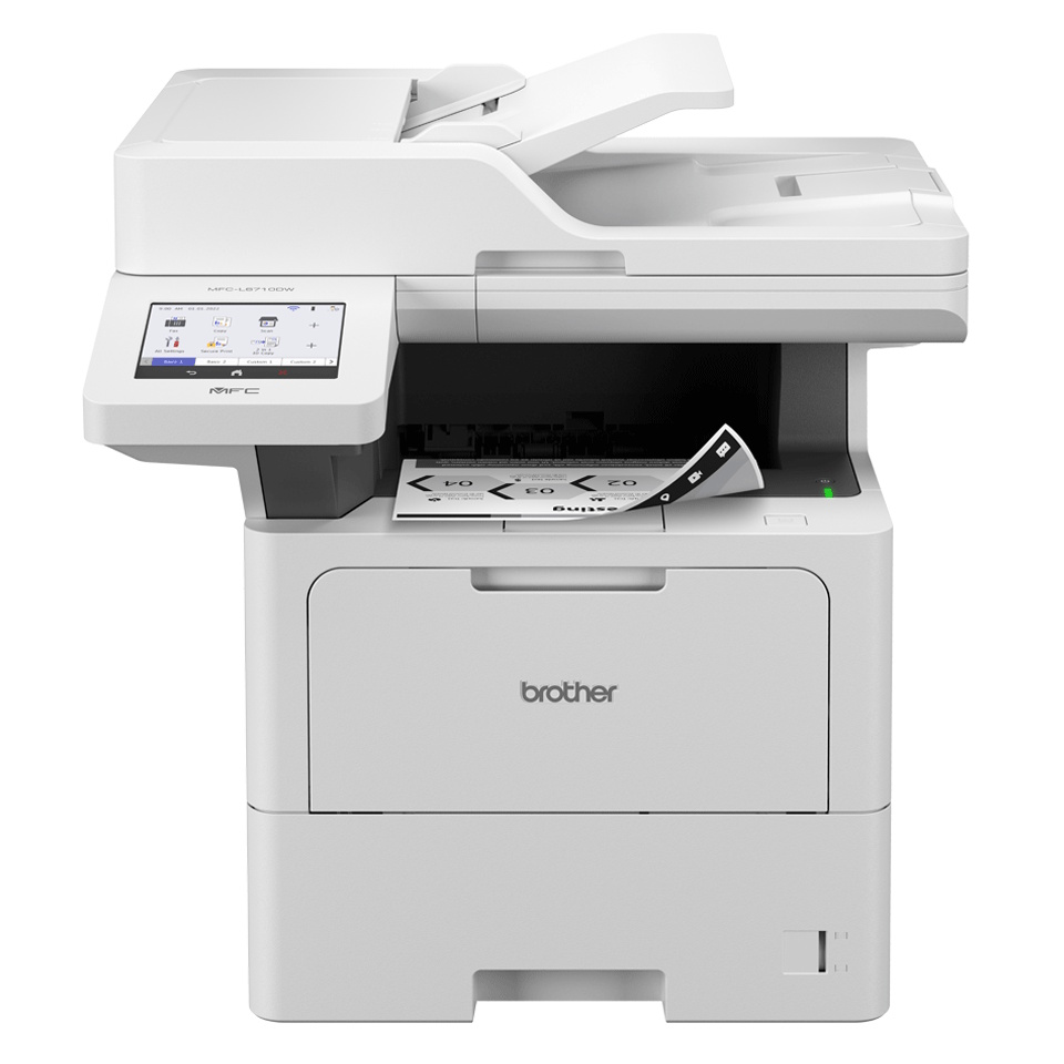 Brother MFC-L6710DW - Stampante multifunzione - B/N - laser - A4/Legal (supporti) - fino a 50 ppm (copia) - fino a 50 ppm (stampa) - 520 fogli - 33.6 Kbps - USB 2.0, Gigabit LAN, Wi-Fi(n)