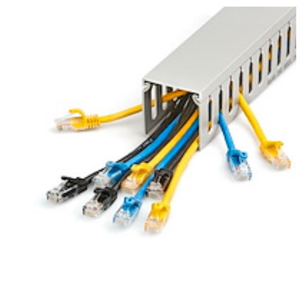 StarTech.com Canalina di cablaggio cavi scanalata con coperchio …