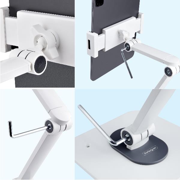 StarTech.com Adjustable Tablet Stand for Desk, Desk/Wall Mountable, …