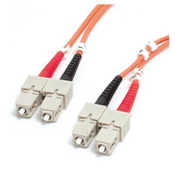 StarTech.com 2m Fiber Optic Cable - Multimode Duplex 62.5/125 - LSZH - SC/SC - OM1 - SC to SC Fiber Patch Cable (FIBSCSC2) - Cavo di rete - SC multi-mode (M) a SC multi-mode (M) - 2 m - fibra ottica - duplex - 62.5 / 125 micron - per P/N: PEX1000MMSC2, SV565FXDUSA