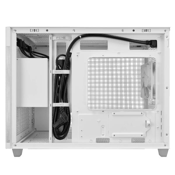 ASUS Prime AP201 - Tower piccolo - micro ATX - senza alimentazione - bianco - USB/Audio