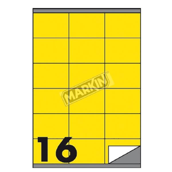 Markin - Autoadesivo permanente - giallo - 105 …