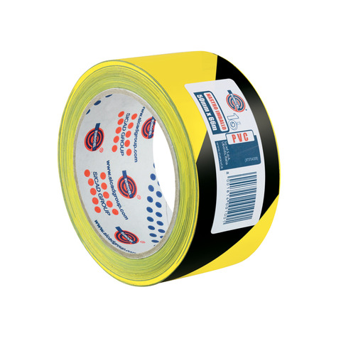 ROTOLO PVC GIALLO/NERO 50X66