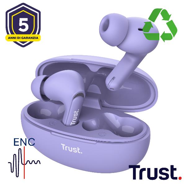 Trust Yavi - True wireless earphones con microfono …