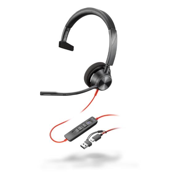 Cuffie e Auricolari - Poly Blackwire 3310 USB-CA …