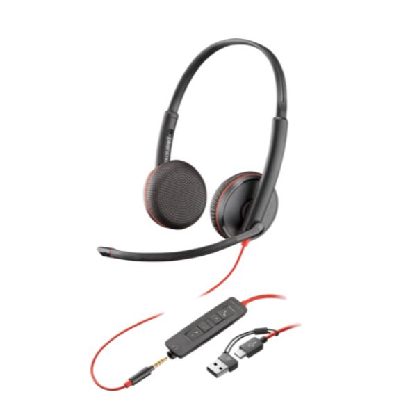 Cuffie e Auricolari - Poly Blackwire 3225 USB-CA …