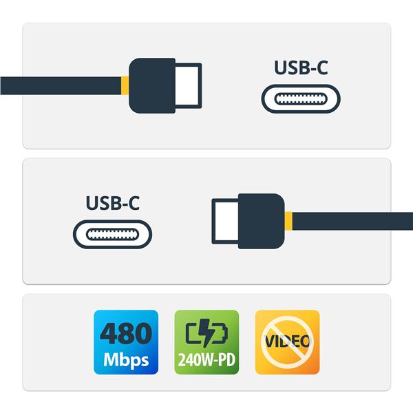StarTech.com 2m USB C Charging Cable, USB-IF Certified …