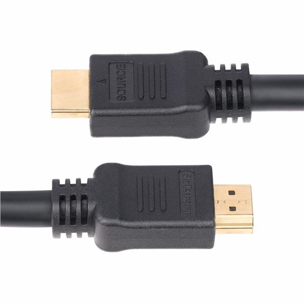StarTech.com 10m Active HDMI 2.0 Cable, CMP, Plenum Rated, 4K 60Hz - High Speed - cavo HDMI - HDMI maschio a HDMI maschio - 10 m - schermato - nero - attivo, Unidirezionale, supporta 4K 60 Hz, HDR10 support