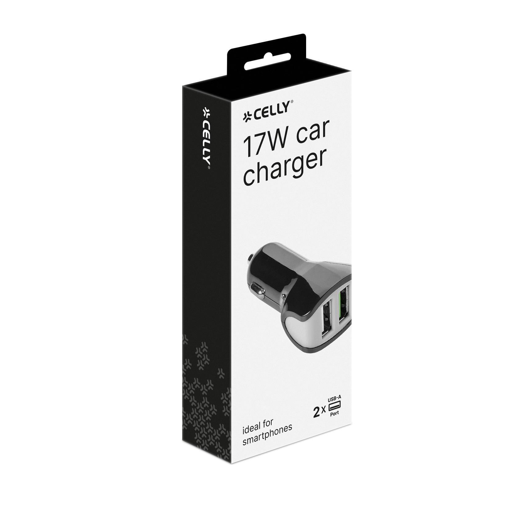 Celly - CC2USBTURBO - 2 USB-A Car Charger …
