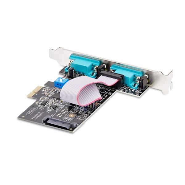 Startech Scheda Seriale PCIe a 2 porte, scheda …