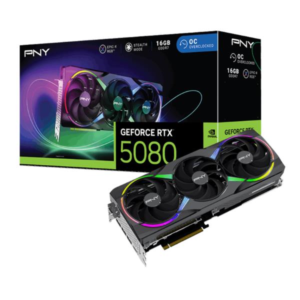 PNY GeForce RTX 5080 ARGB EPIC-X RGB Overclocked …