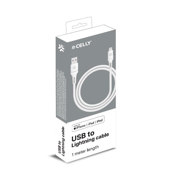 Celly PC2USBLIGHT - 12W USB-A to Lightning Cable …