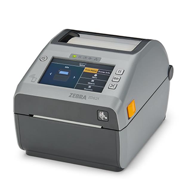 Zebra ZD621t - Stampante per etichette - trasferimento termico - Rullo (11,8 cm) - 203 dpi - fino a 203 mm/sec - USB 2.0, LAN, seriale, host USB, Wi-Fi(ac), Bluetooth 4.1