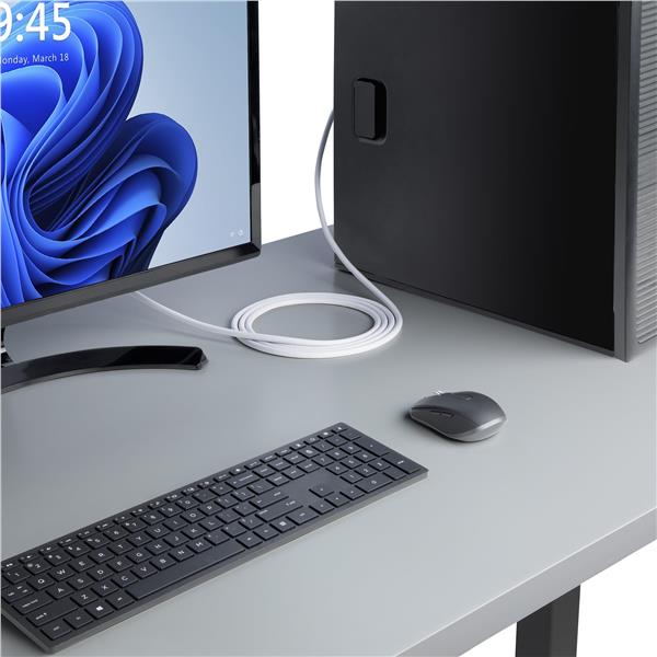 StarTech.com 10ft White VESA Certified DisplayPort 1.2 Cable …
