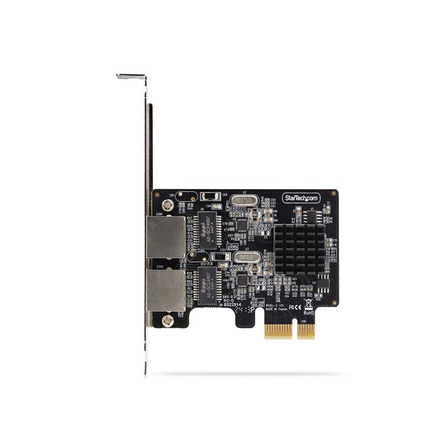 StarTech.com 2-Port Gigabit PCIe Network Adapter Card, TAA …