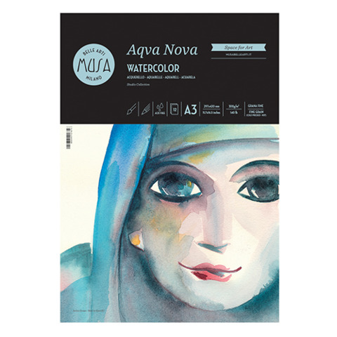 Cwr AQVA NOVA - ACQUERELLO BLOCCO 12 FG. …