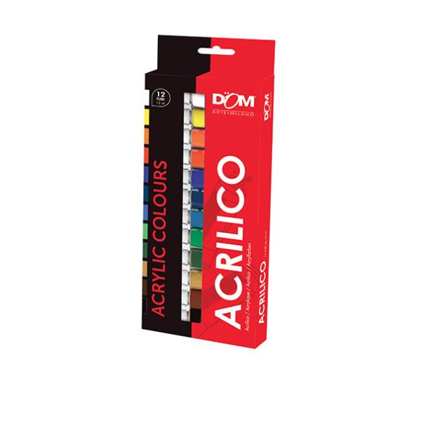 Cwr COLORI ACRILICI - SCATOLA 18 TUBI ML.12 …