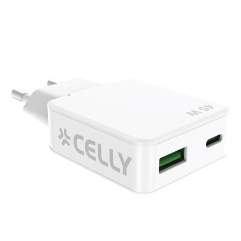 Celly 45W GaN Slim Wall Charger SLIM COLLECTION …