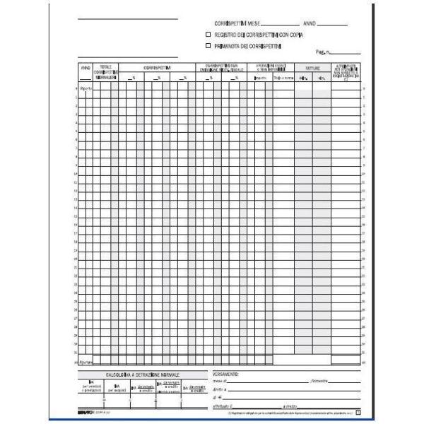 Registro prima nota Iva corrispettivi - 13/13 fogli …