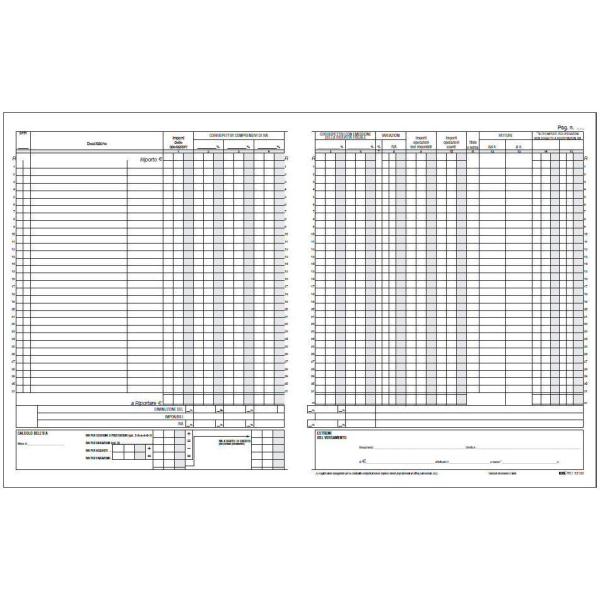 Registro Iva corrispettivi - 31 x 24,5cm - …