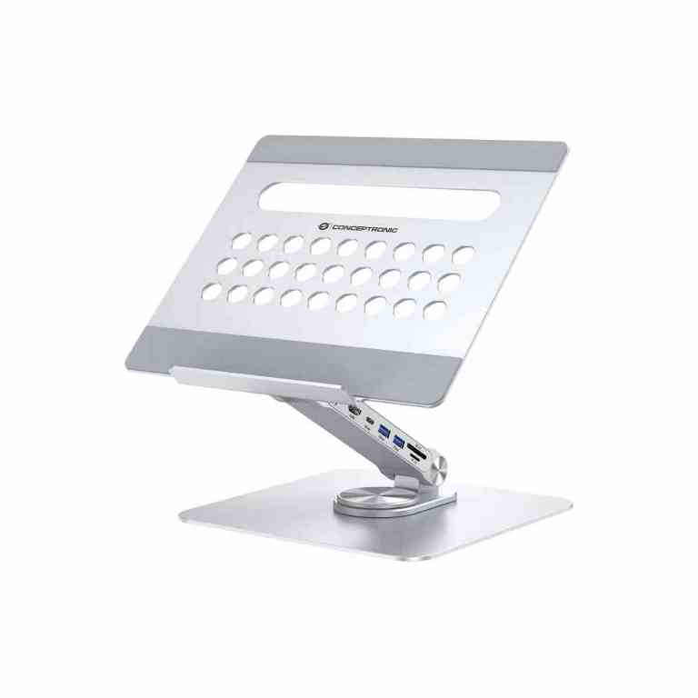 Conceptronic DONN27G, Supporto per computer portatile, Argento, Alluminio, …
